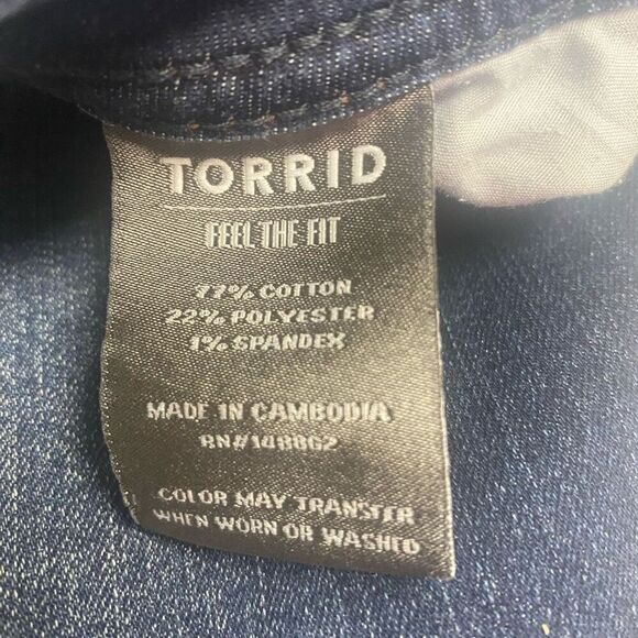 TORRID Women’s Luxe Slim Boot Jeans Blue Size 18S Inseam 28”SEE DESCRIPTION - Picture 4 of 12